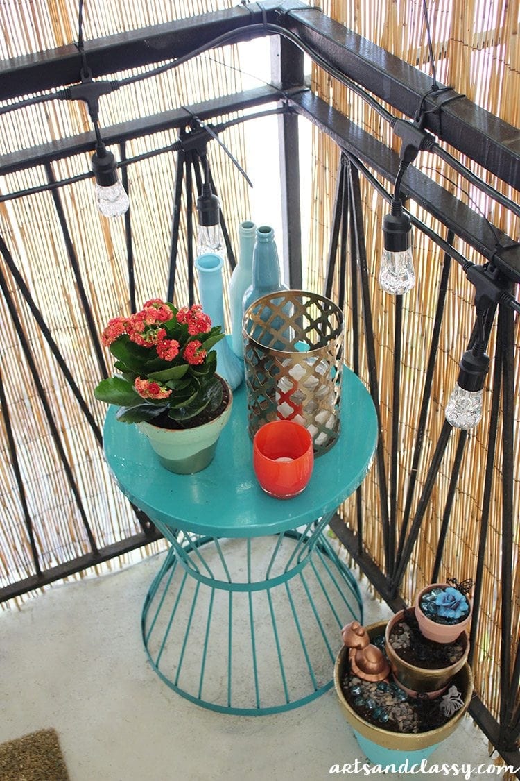 Small Apartment Patio Makeover