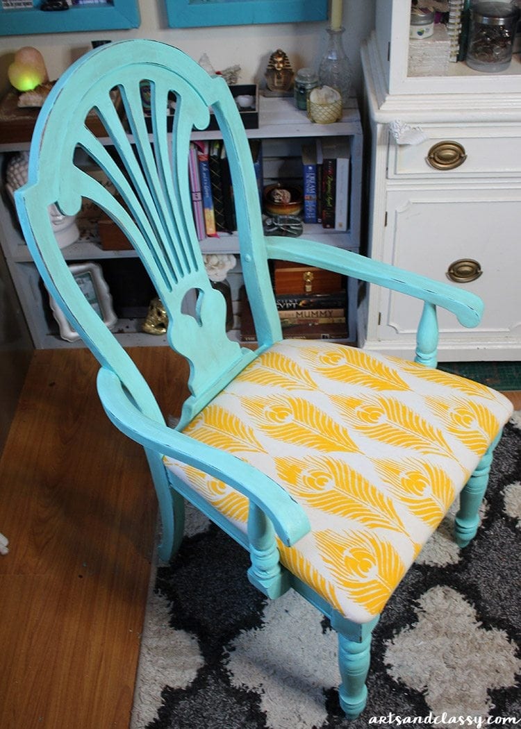 Coastal Shabby Chic Wood Chair Furniture Makeover