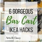 These DIY Ikea bar cart makeover tutorials will blow you away. Updating an inexpensive Ikea piece with a bit of paint and imagination is a budget-friendly way to create a custom piece.