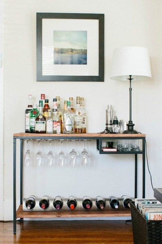 These DIY Ikea bar cart makeover tutorials will blow you away. Updating an inexpensive Ikea piece with a bit of paint and imagination is a budget-friendly way to create a custom piece.