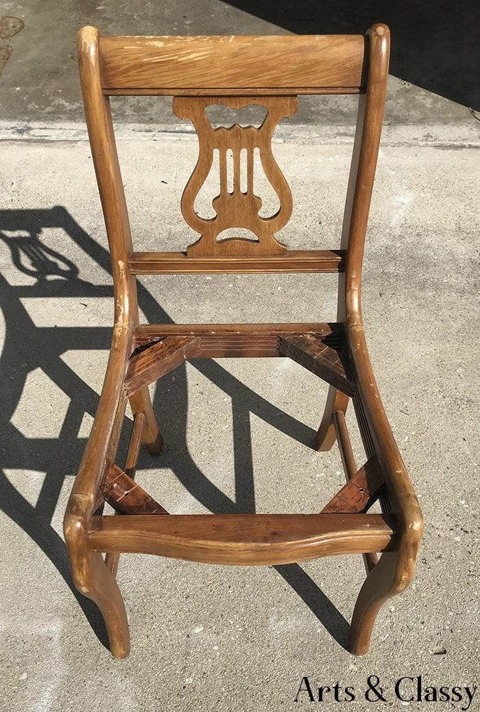 A Lyre Chair Find Gets A Colorful Makeover 