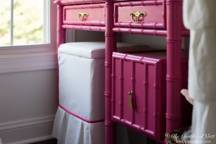 Pretty Pink Furniture Makeover Projects - pink desk - furniture flip