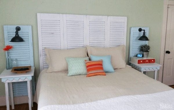 shutters for a headboard