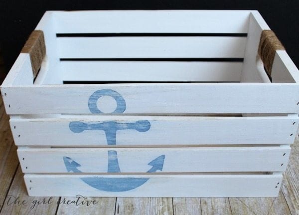 nautical storage crate - Check out these 15 Nautical Furniture Flips - DIY furniture inspiration with coastal flair. How to paint furniture for nautical and coastal home decor.