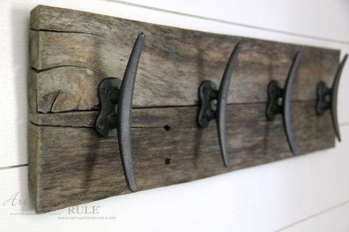 nautical coat hooks - Check out these 15 Nautical Furniture Flips - DIY furniture inspiration with coastal flair. How to paint furniture for nautical and coastal home decor.