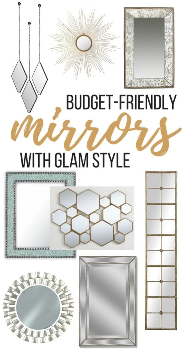 Mirrors on a Budget with Glam Style