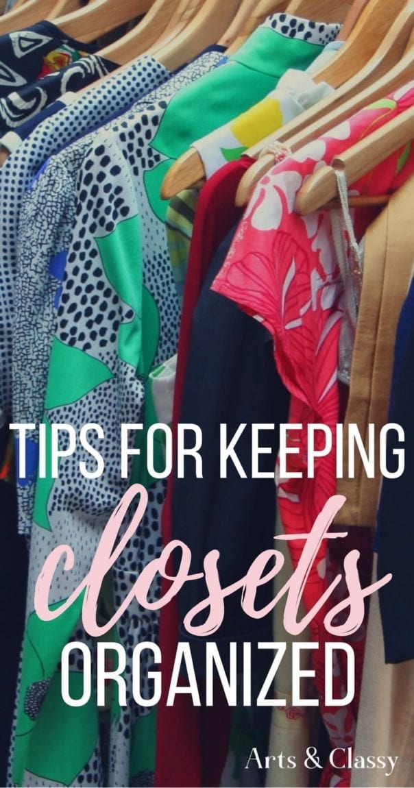 Keep your clothes and accessories in line with these Bedroom Closet Storage Hacks. I'm sharing 14 favorite DIY organizing solutions to keep your closets tidy while on a budget.