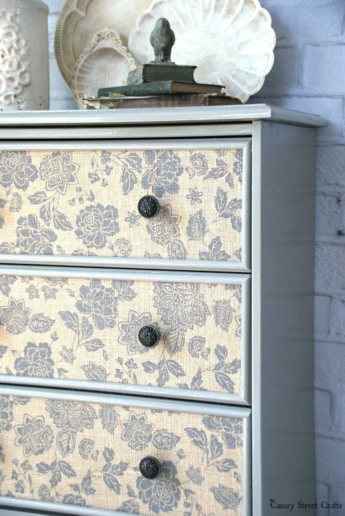 Ikea Rast Hack with Burlap from Canary Street Crafts