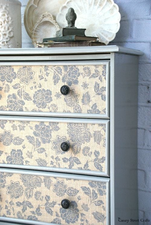 Ikea Rast Hack with Burlap from Canary Street Crafts