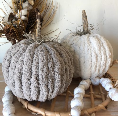 Chunky yarn pumpkin - fall pumpkins - fall - pumpkin