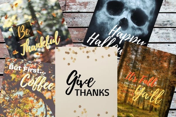 Free Fall printables for your home
