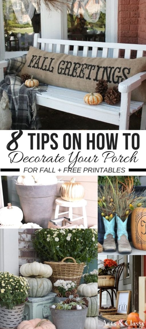 How to Decorate Your Porch for Fall (The Easy Way) + FREE PRINTABLES