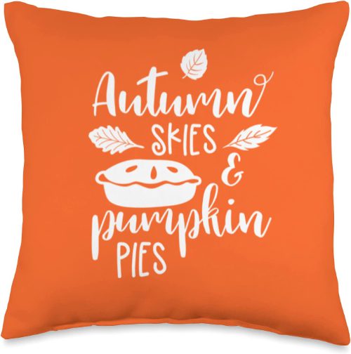 Autumn Skies and Pumpkin Pillow