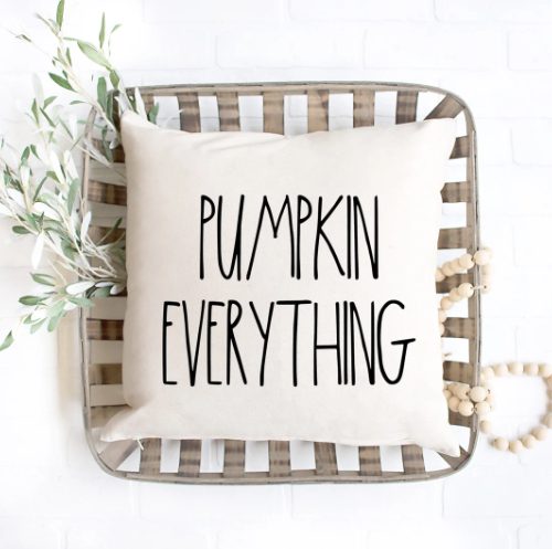 Rae Dunn Inspired Pumpkin Everything Pillow Cover, Pumpkin Spice, Fall Pillow Cover, Autumn Pillow, Rae Dunn Inspired, Fall Decor, Autumn