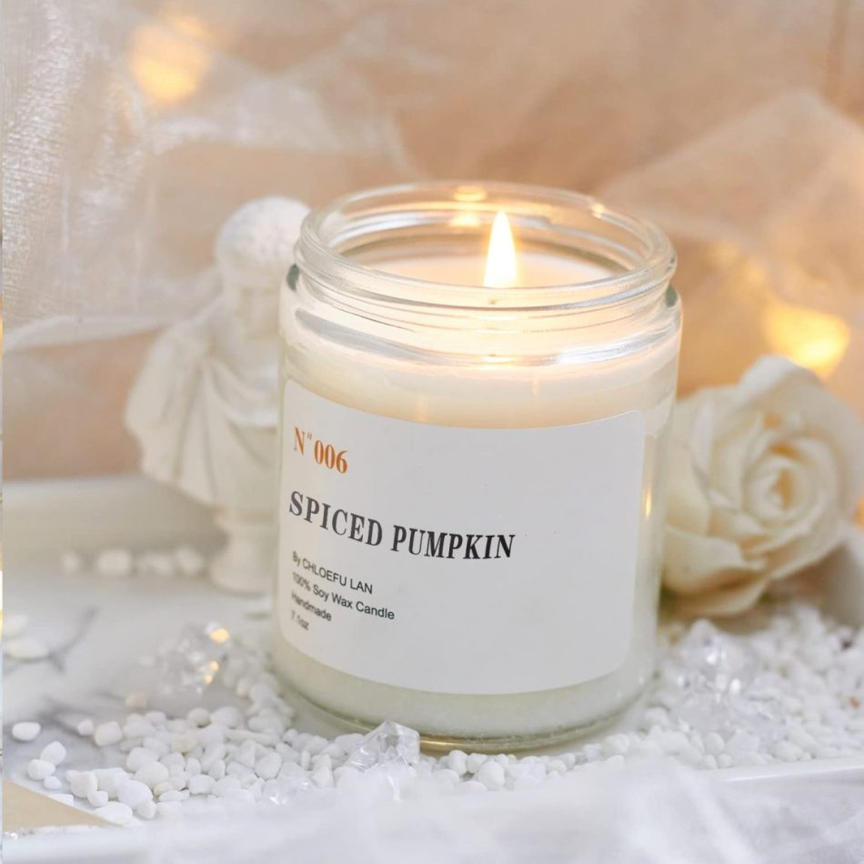 Spiced Pumpkin Candle Fall Candles Large Jar