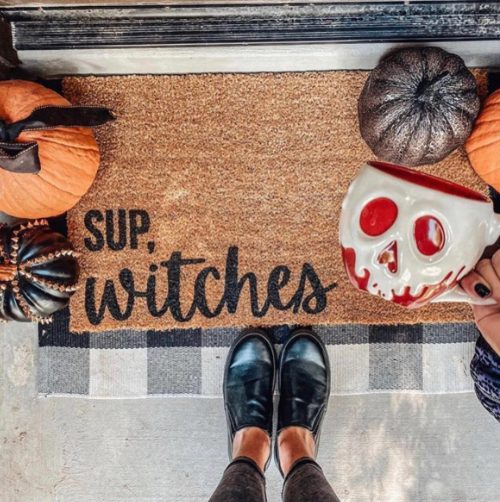 Sup Witches Halloween doormat