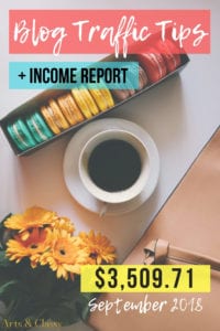 Blog Traffic Tips + Income Report - September 2018