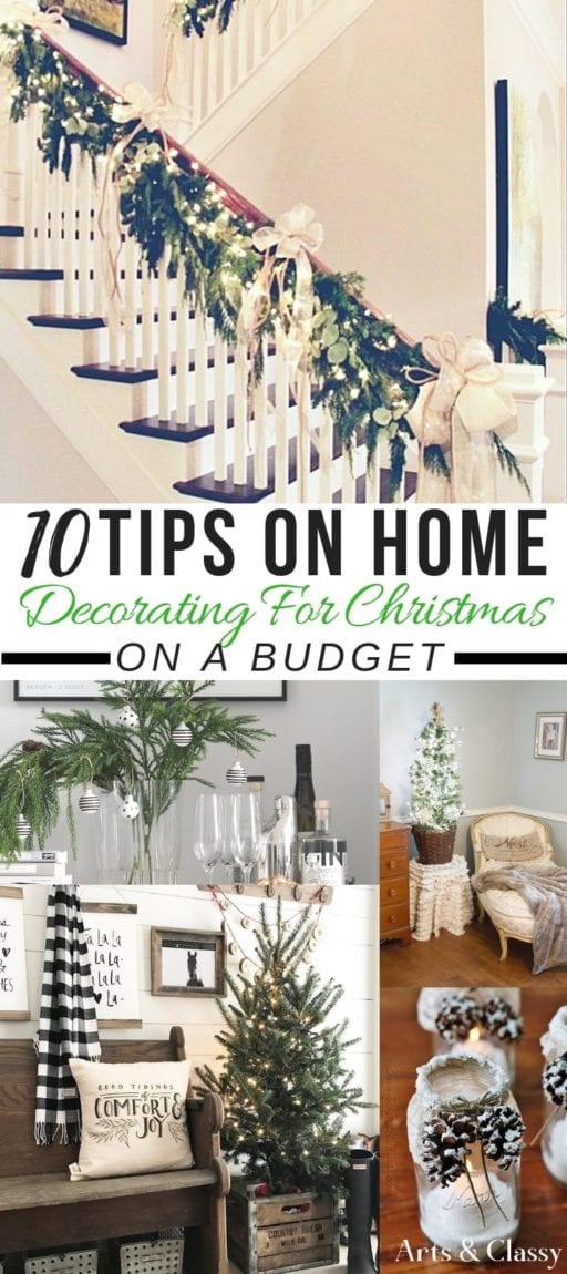 10 Tips on Home Decorating For Christmas on a Budget + FREE Printables