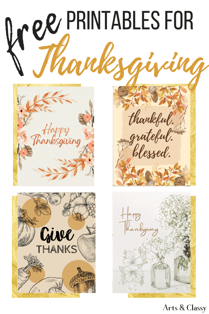 Printables for THANKSGIVING