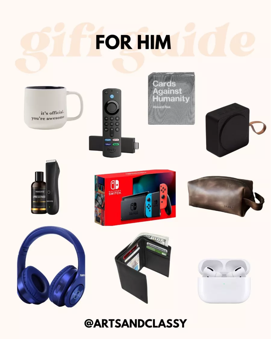 Organize Your Christmas Shopping (Free Printable) - gift guide for him