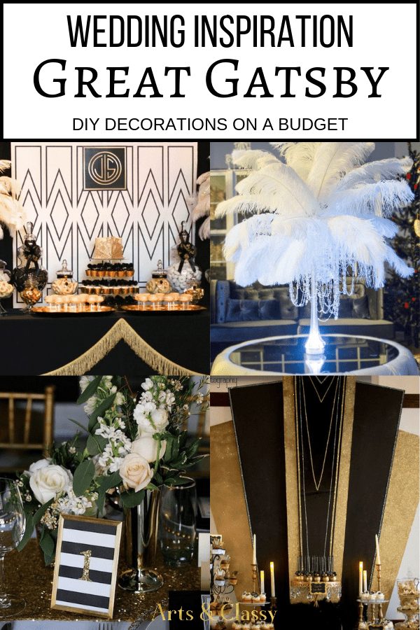 Wedding Inspiration - Great Gatsby DIY Decorating on a Budget