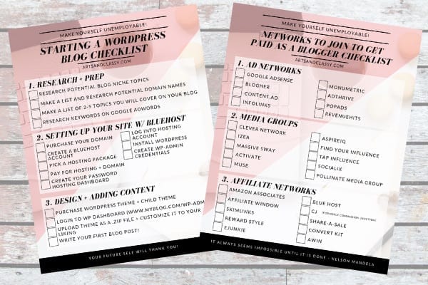 Blog Traffic & Income Report - Free Printable Checklists