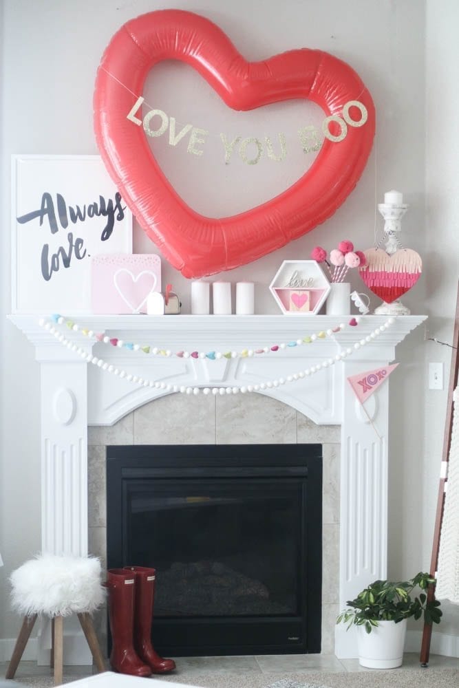 Valentine's Day Decor On a Budget + Free Printables