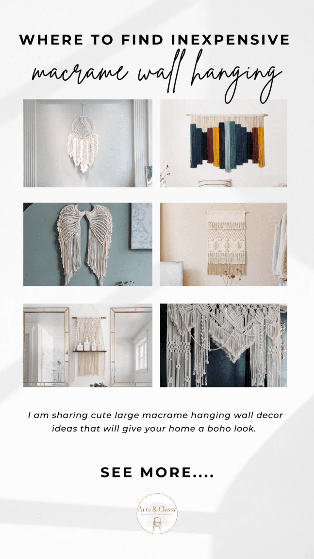 Where to Buy Large Macrame Hanging Wall Decor - Macrame hanging | Macrame planter | Macrame curtains | Macrame ideas | Macrame decor | Macrame circle | Macrame hanger | Hanging macrame | Textile inspiration | Textile art | Textile love | Textile fabric | Textile design | Woven hanging | Textile fabric

