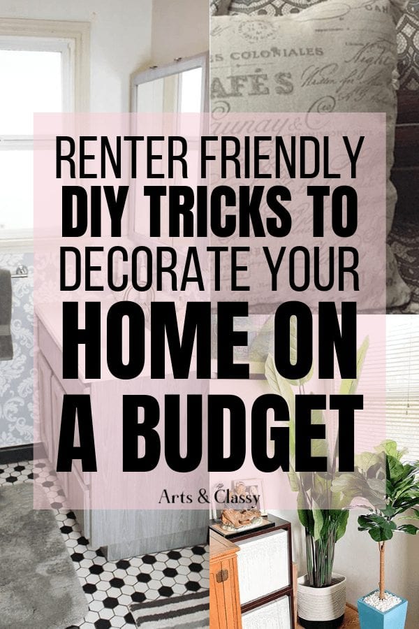 My 5 Favorite DIY Renter Friendly Tools For Home Decor on a Budget #renterfriendly #apartmentdecorating #renterdecor