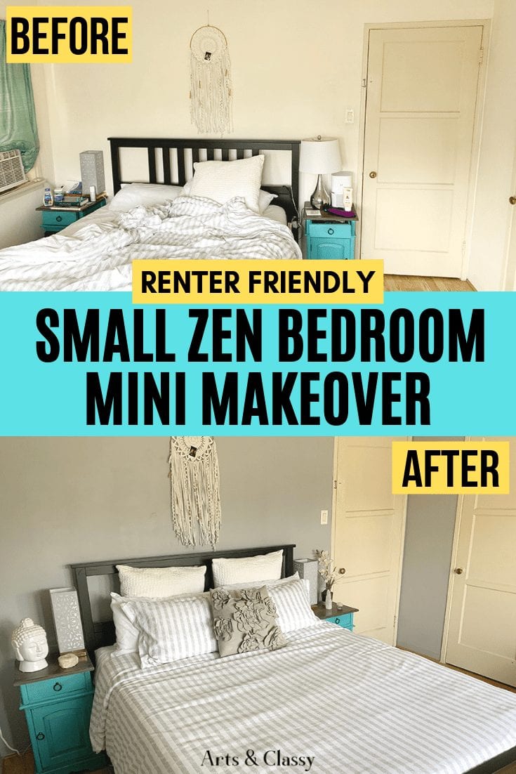 Small Master Bedroom Makeover on a Budget -  bedroom makeover master | bedroom makeover DIY | bedroom makeover night stand | bedroom makeover before and after | bedroom makeover small | bedroom makeover ideas | bedroom makeover cozy | bedroom makeover cheap | bedroom makeover grey | bedroom makeover | bedroom makeover inexpensive | bedroom makeover inspiration | bedroom makeover gray | bedroom makeover apartment | bedroom makeover boho | bedroom makeover decor #bedroominspiration