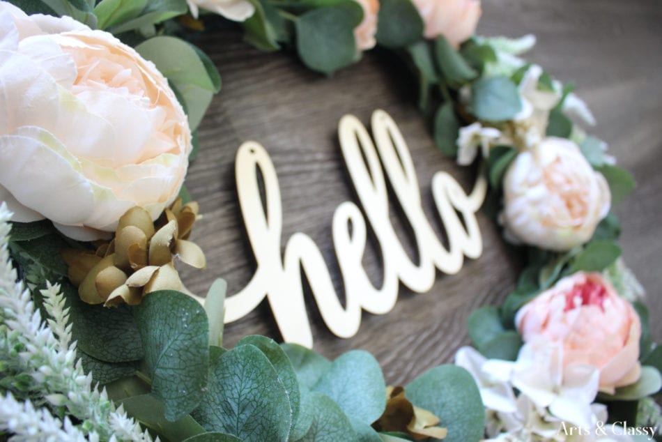 DIY Easy Farmhouse Wreath for Front Door