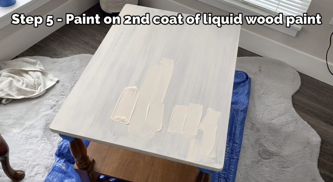 Farmhouse Painted Wood Side Table Tutorial