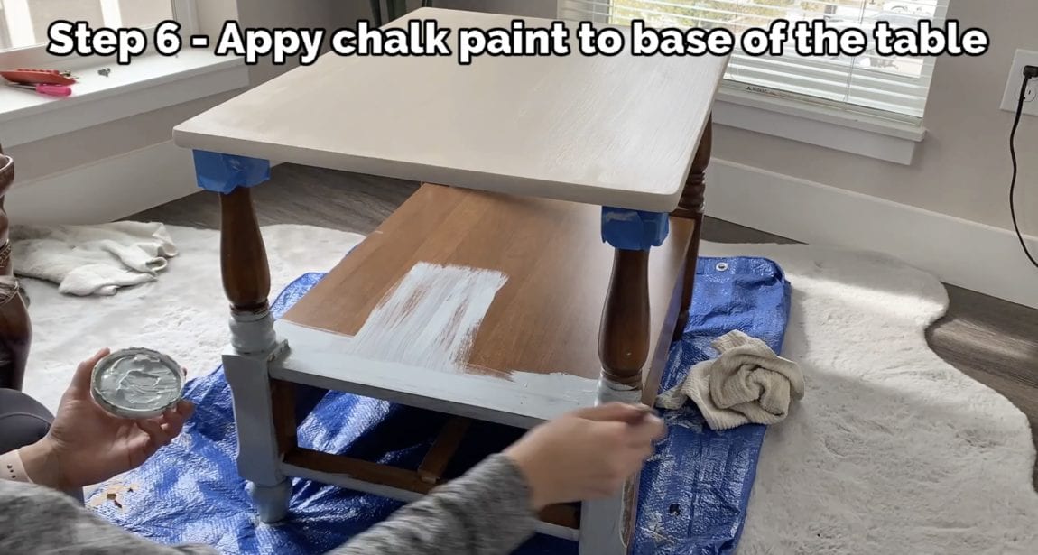 Farmhouse Painted Wood Side Table Tutorial