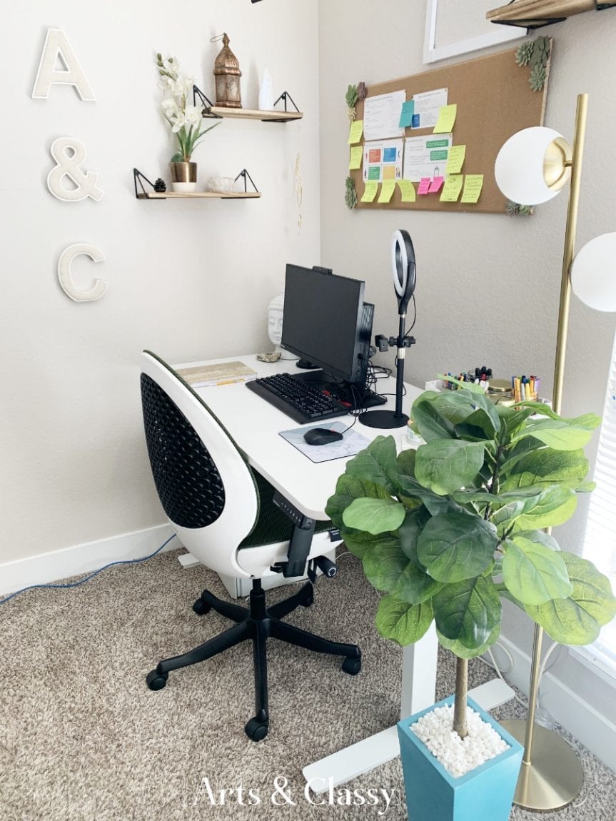 My Work From Home Office in the Bedroom Evolution and Makeover