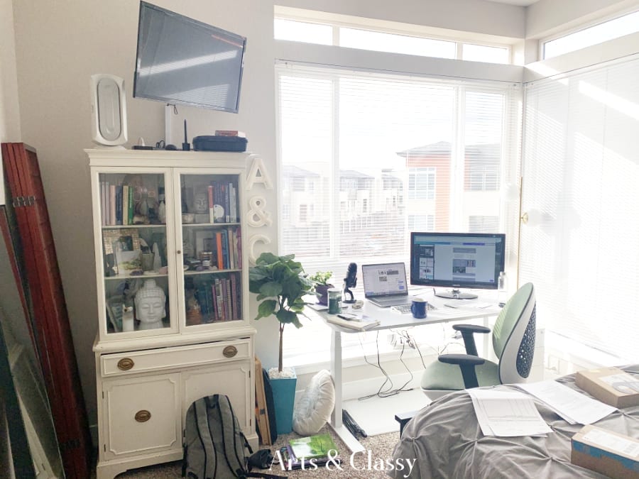 My Work From Home Office in the Bedroom Evolution and Makeover