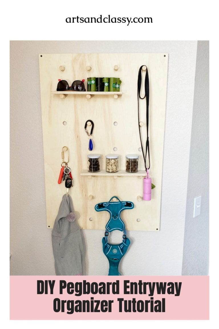 DIY Pegboard Entryway Project – Arts and Classy