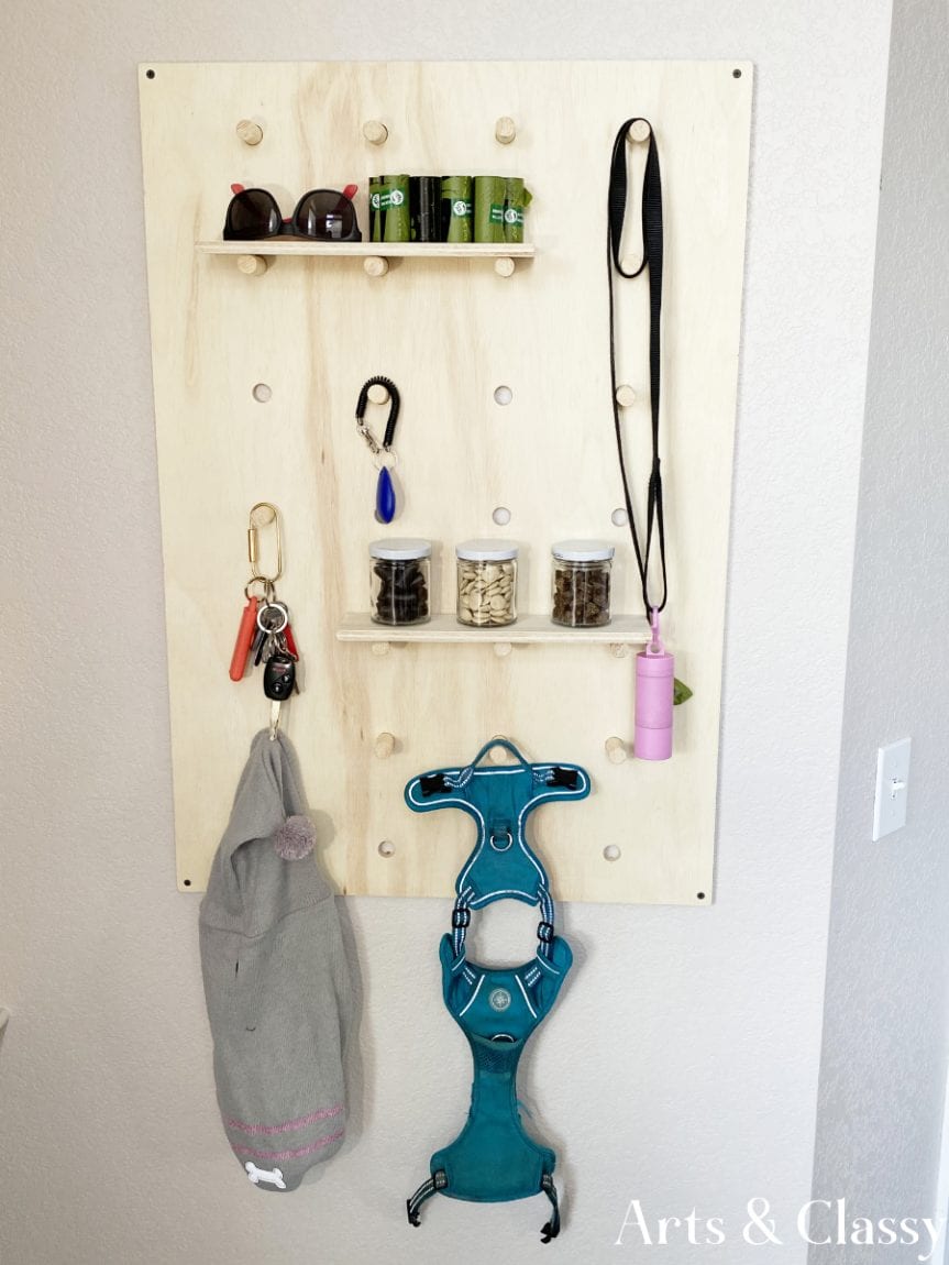 DIY Pegboard Entryway Project - Look number 2