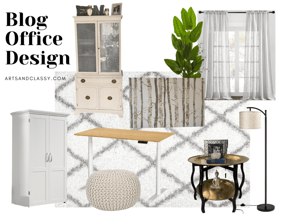 Blogger Office Makeover How To Design An Affordable Home Office - Design Ideas