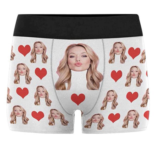 This is a creative and funny Valentine's day gift for him! He will find it hilarious! Add your face and some hearts to these to personalize this gift for your guy!