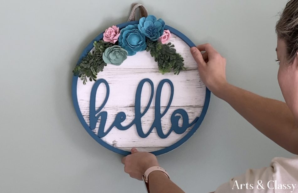 How To DIY Farmhouse Wall Decor Tutorial - A DIY project that makes a big impact, this farmhouse wall decor will liven up any room in your home. I am very excited to share this rustic project with you and how you can make it yourself with a video tutorial.