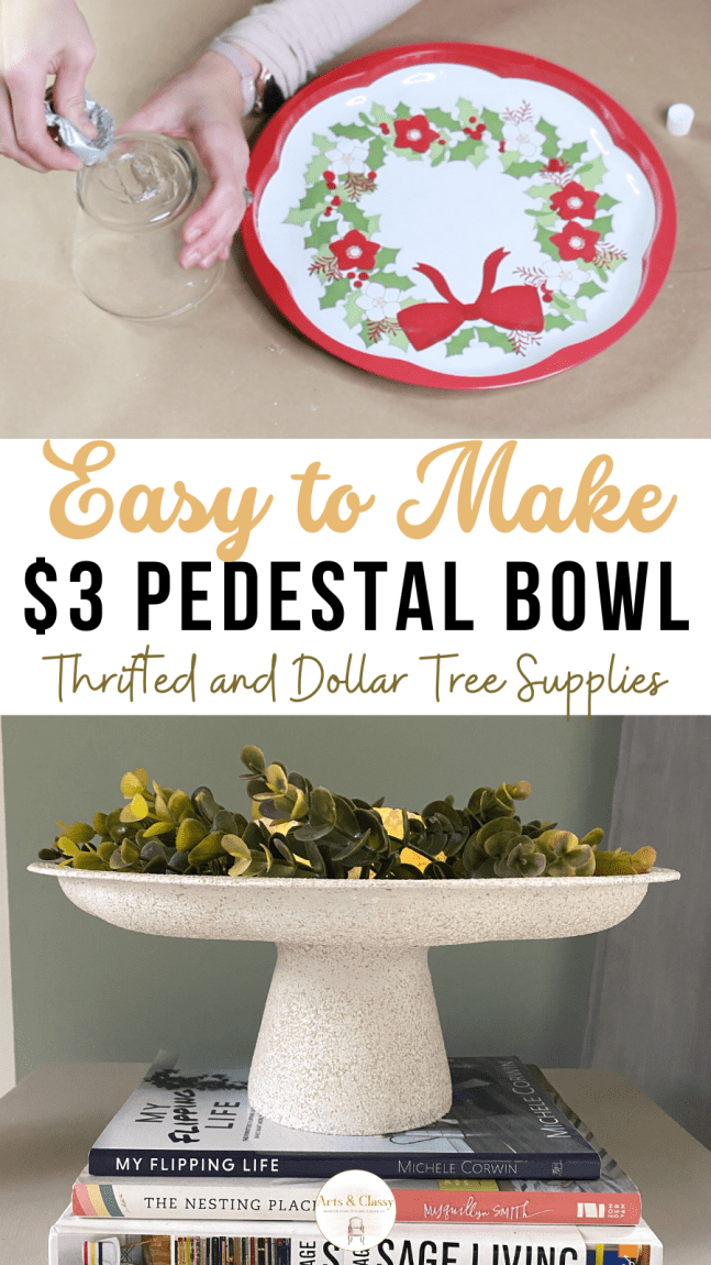 An Easy To Follow Step By Step Guide To Making A Pedestal Bowl - Farmhouse decor | Farmhouse decor diy | Farmhouse decor diy cheap | Farmhouse decor diy craft ideas | Farmhouse decor diy rustic | Farmhouse decor diy dollar tree | Farmhouse decor living room | Farmhouse decor on a budget