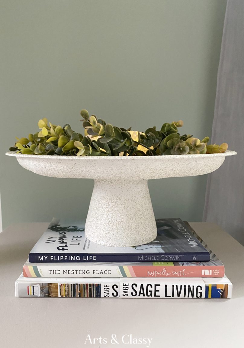 An Easy To Follow Step By Step Guide To Making A Pedestal Bowl - Learn how to make a Dollar Tree pedestal bowl DIY with these simple instructions. You’ll learn important finishing steps for this project. It's perfect for multiple decor uses, or a little bowl of knick-knacks on counters, tables, and mantles. I have seen this project and other dollar store projects floating around a lot on the web from other decor blogs and TikTok accounts.  - Supplies for this Project