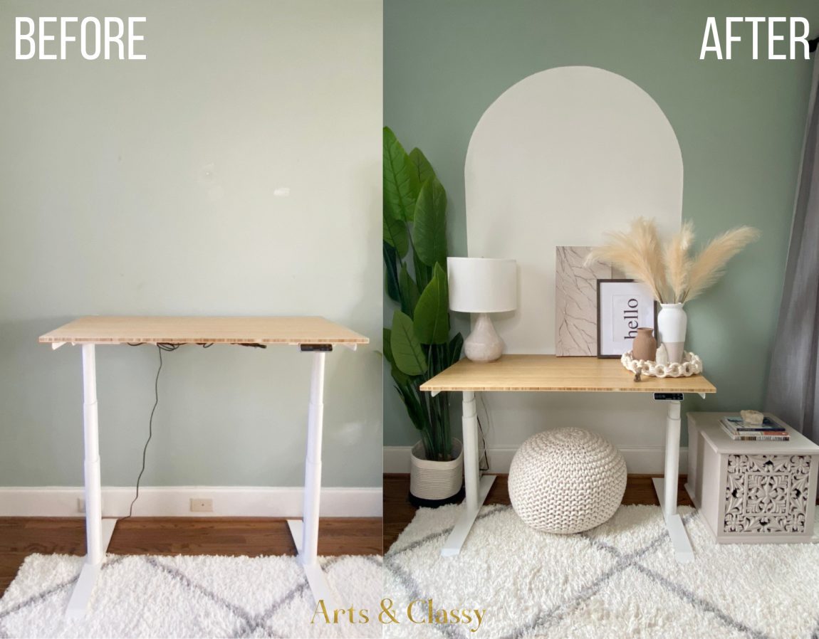 BEFORE AND AFTER - Home Office Makeover on a Budget