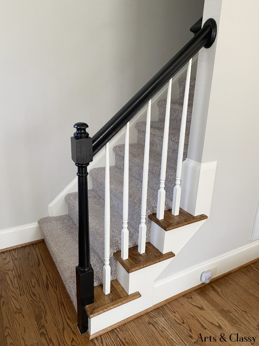 Incredible DIY Upgrade: How to Easily Paint Your Stair Railing and Banister Black