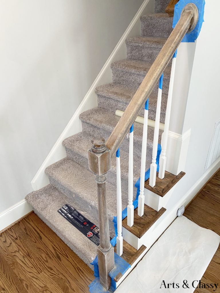 Incredible DIY Upgrade How to Easily Paint Your Stair Railing and