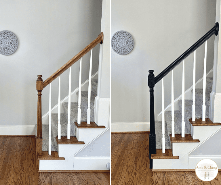 Incredible DIY Upgrade How to Easily Paint Your Stair Railing and