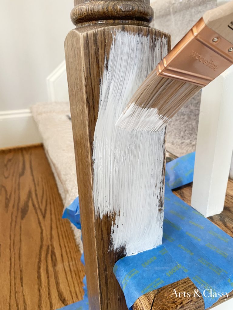 Incredible DIY Upgrade How to Easily Paint Your Stair Railing and