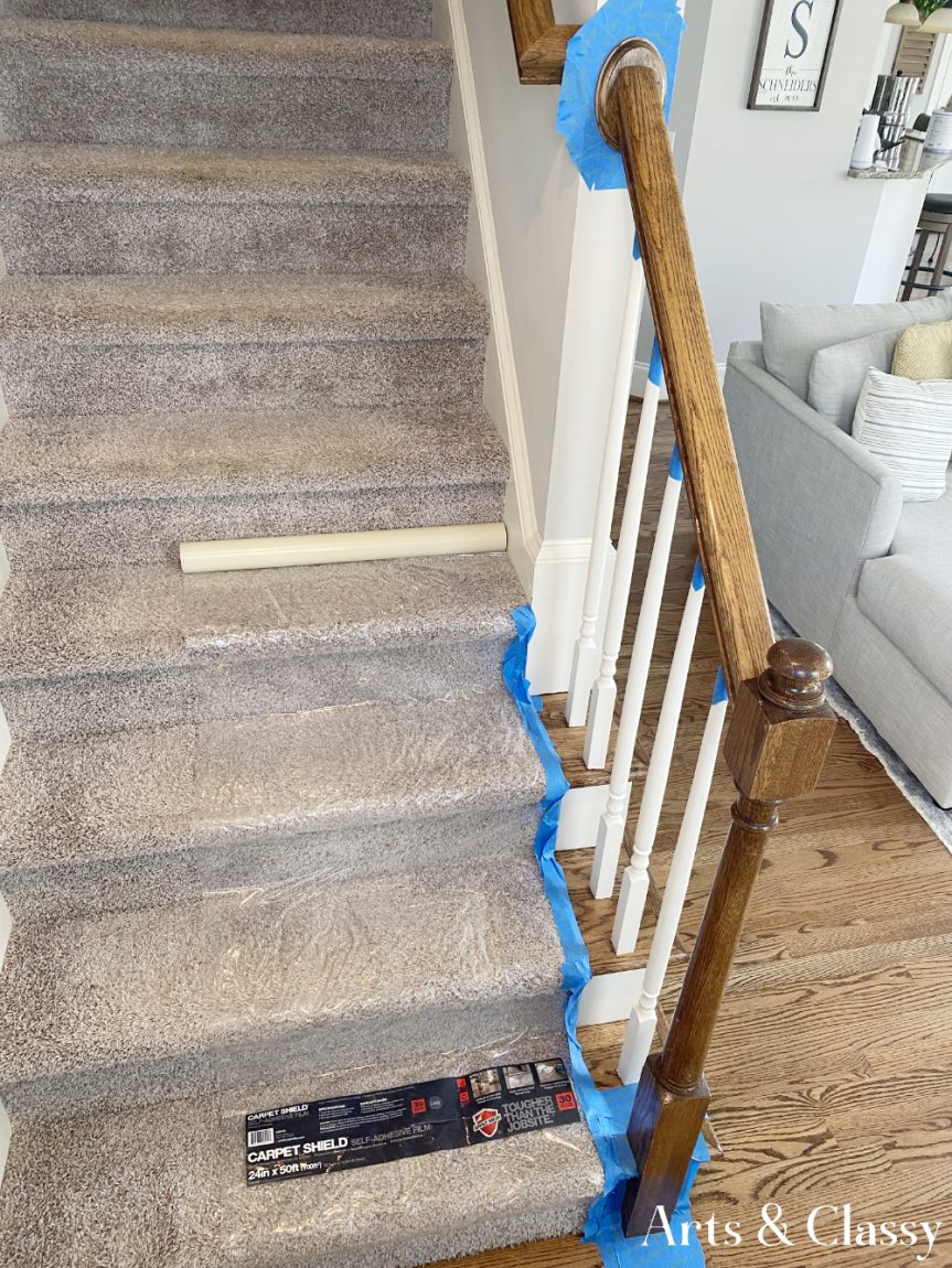 Incredible DIY Upgrade How to Easily Paint Your Stair Railing and