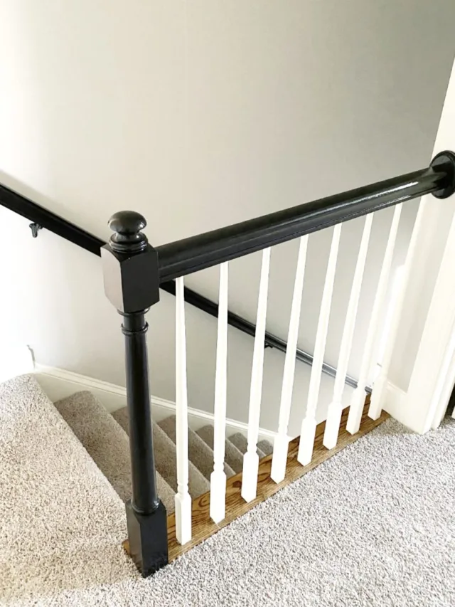 How to Paint Your Stair Railing and Banister Black