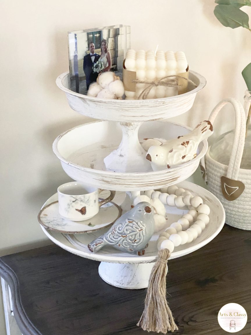 DIY Farmhouse Tiered Tray (Easy, Fun, And Inexpensive!)